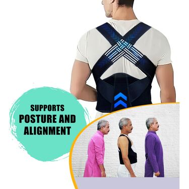 Posture Corrector Free Size Designed to provide exceptional Back Straight And Shoulder Support Belt